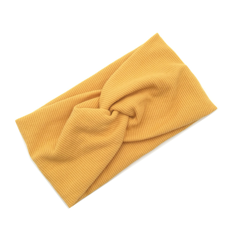 Threaded cotton cross hair band